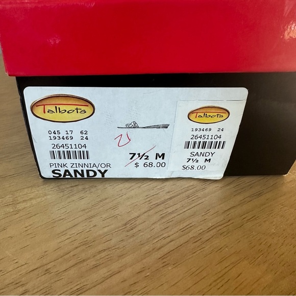 Talbots Women’s Y2K Sandy Slide Sandals. Pink and Orange. Size 7.5. - Picture 5 of 6